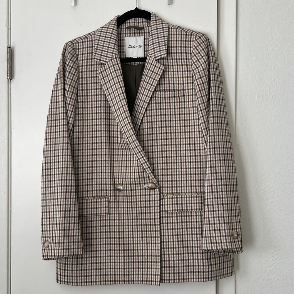 Madewell Chandler Gingham Blazer